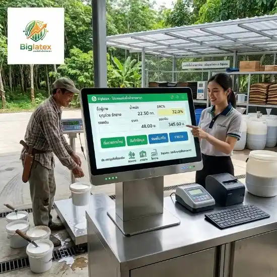 โปรแกรมรับซื้อน้ำยาง Biglatex