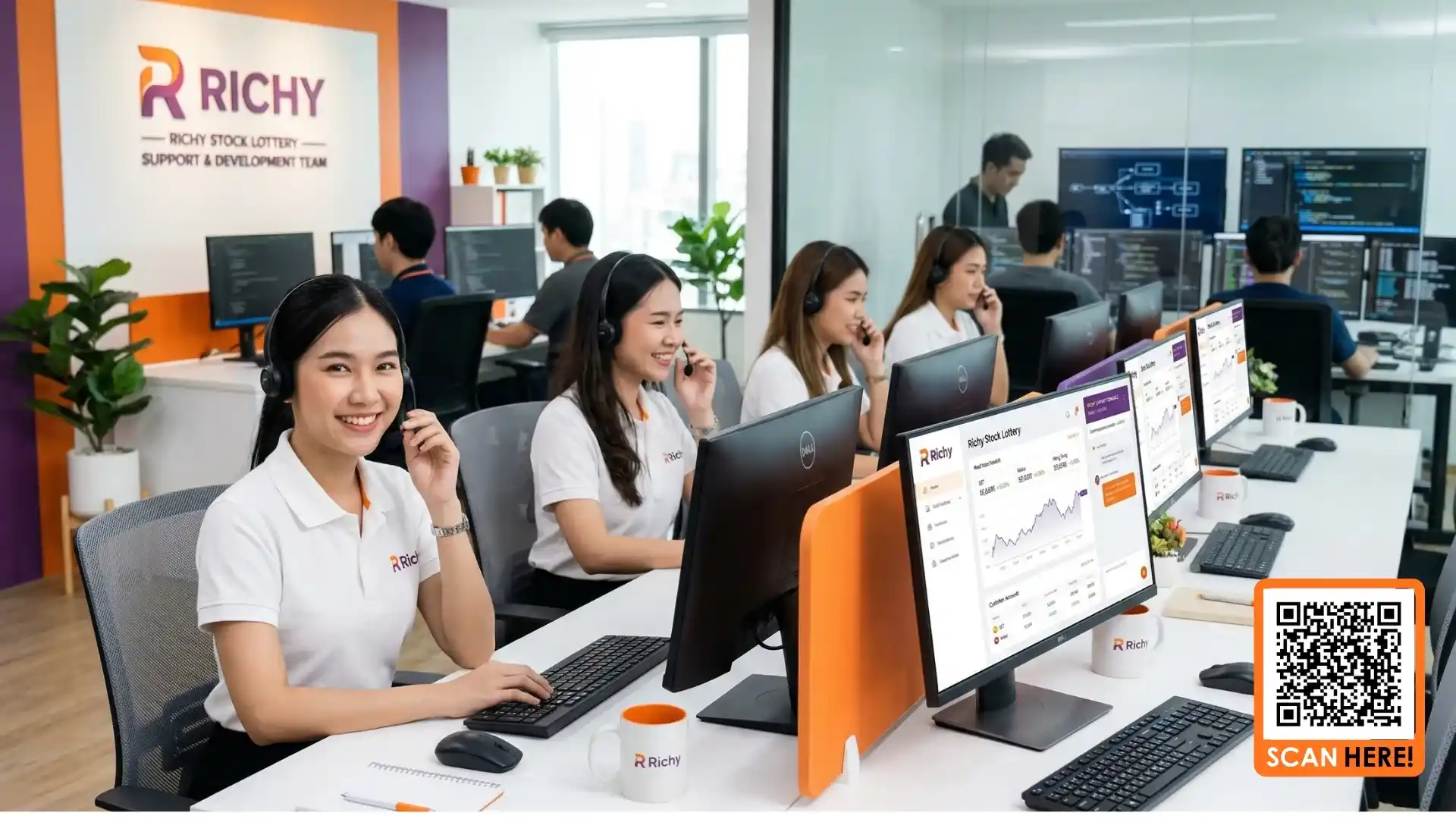 ทีมงาน richy พร้อมดูแลเจ้ามือหวยหุ้นตลอดการใช้งาน